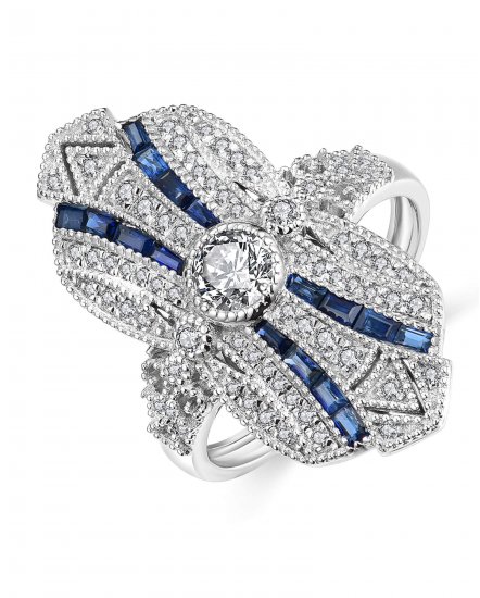 SAPPHIRE DIAMOND RING (TR4176)